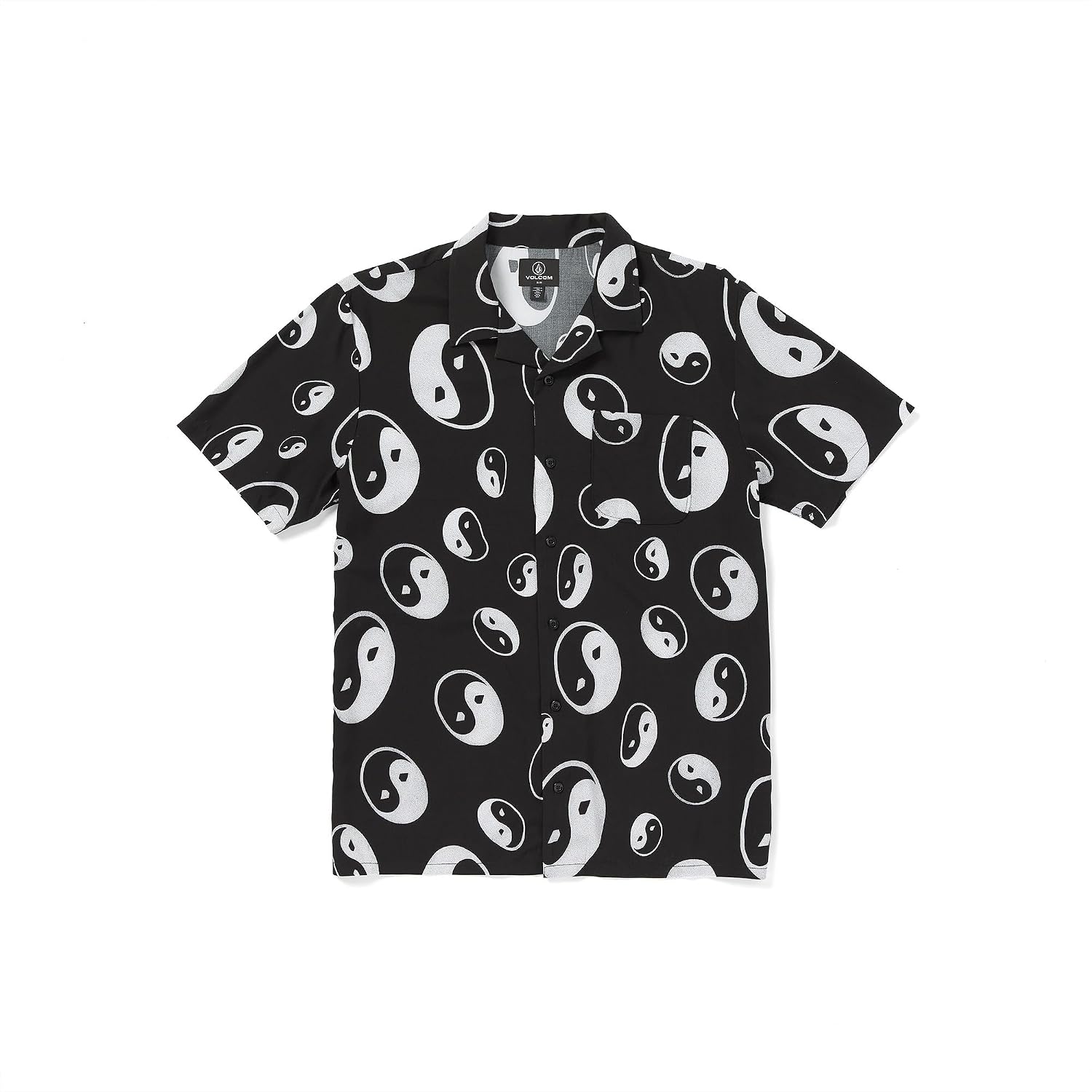 Volcom Men's Purestone Short Sleeve Button Down Shirt initial