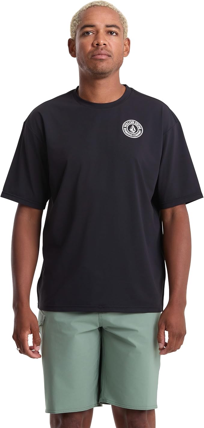 Volcom Deadly Stones Short Sleeve Rashguard Anthracite
