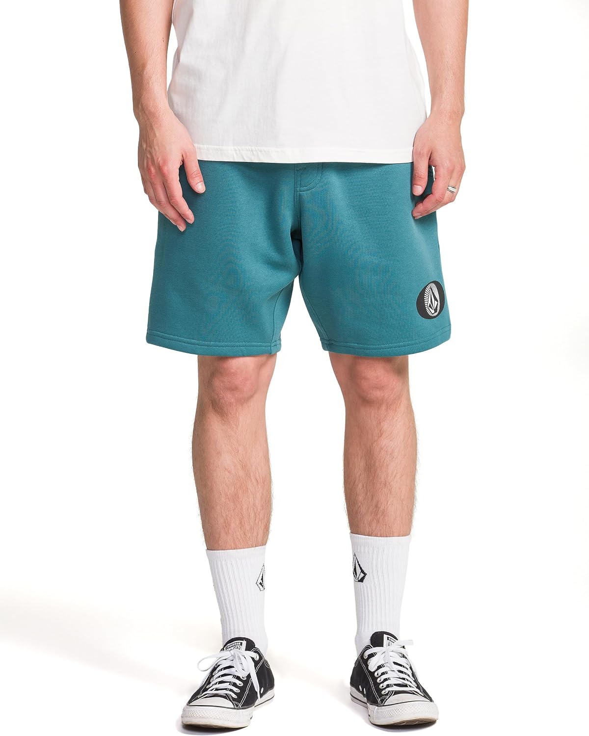 Volcom Men's Frickin Elastic Waist 19" Chino Short Cosmic Blue