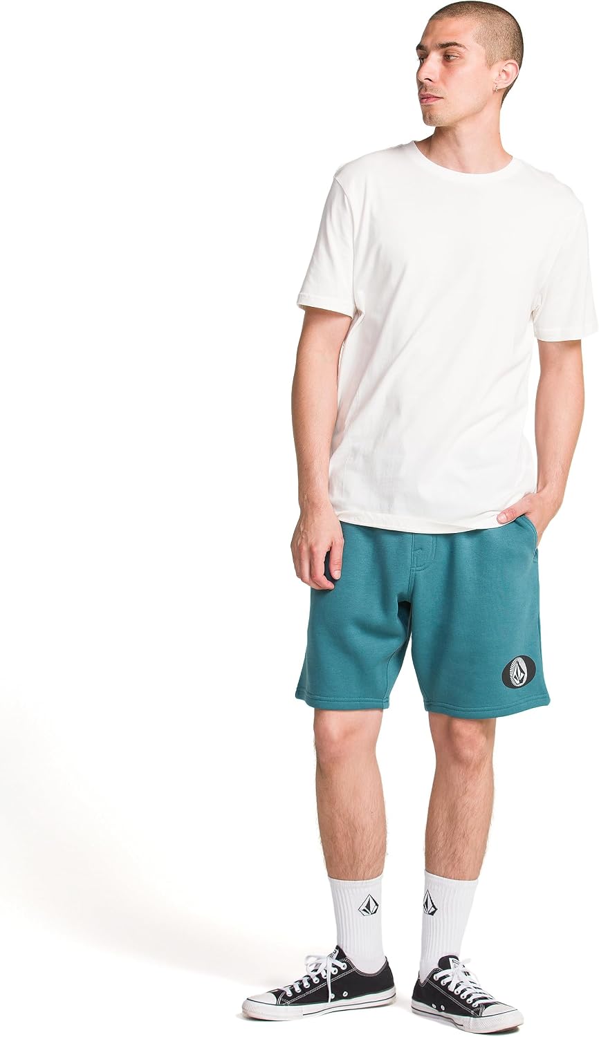 Volcom Men's Frickin Elastic Waist 19" Chino Short Cosmic Blue