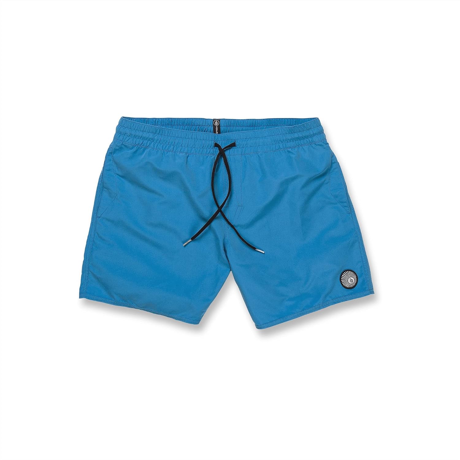 Volcom Men's 16" Elastic Waist Swim Trunks- Stretchable, UPF 50+, Quick Dry Swim Bottoms Maliblue