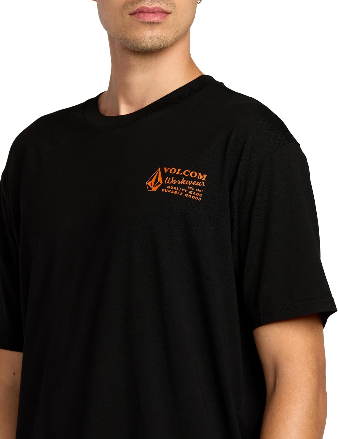 Volcom Men's Pour Choices Short Sleeve Workwear Tee Black