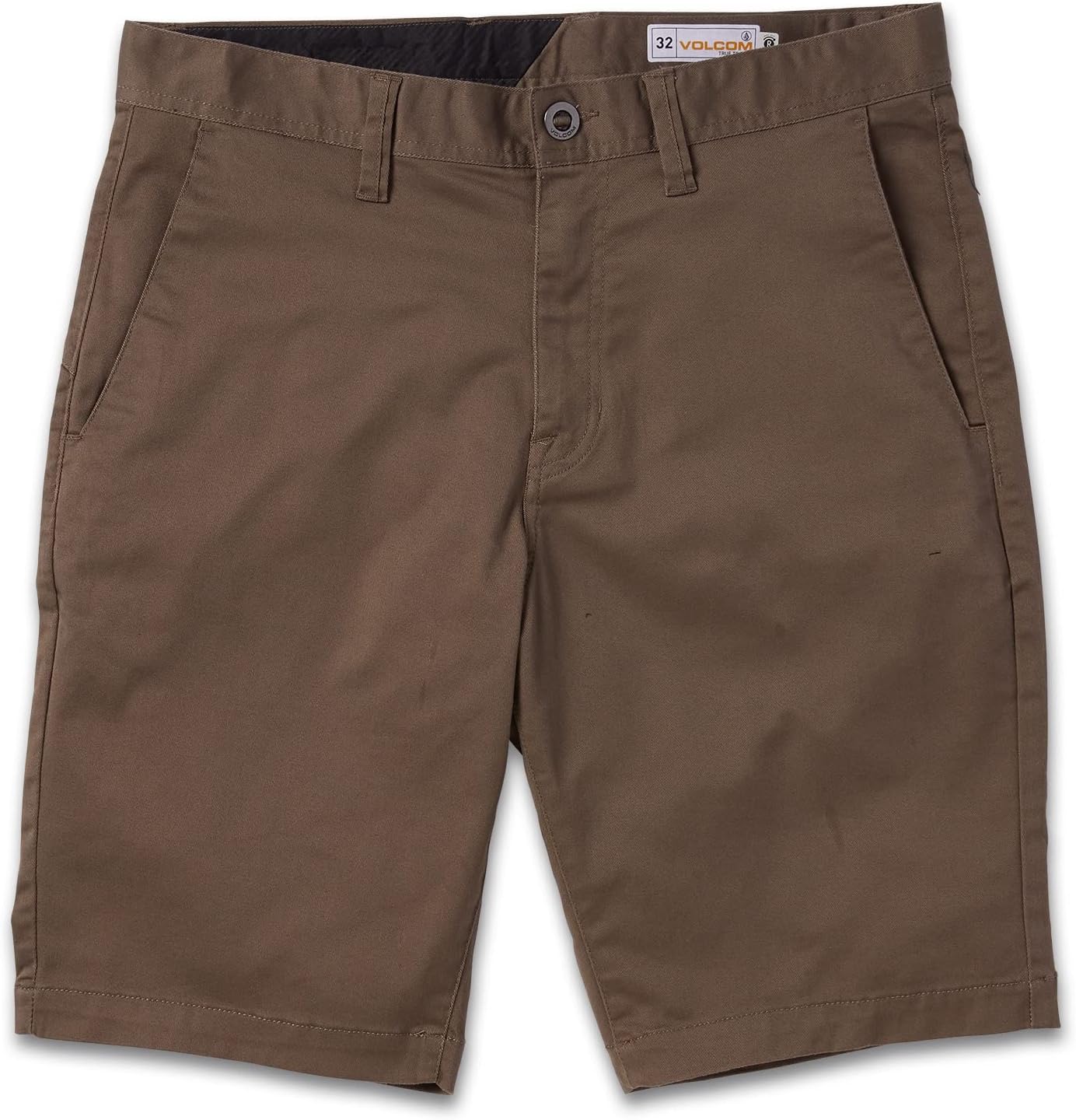 Volcom Men's Modern Fit 21" Chino Short Mushroom B
