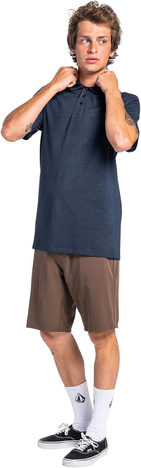 Volcom Men's Modern Fit 21" Chino Short Mushroom B