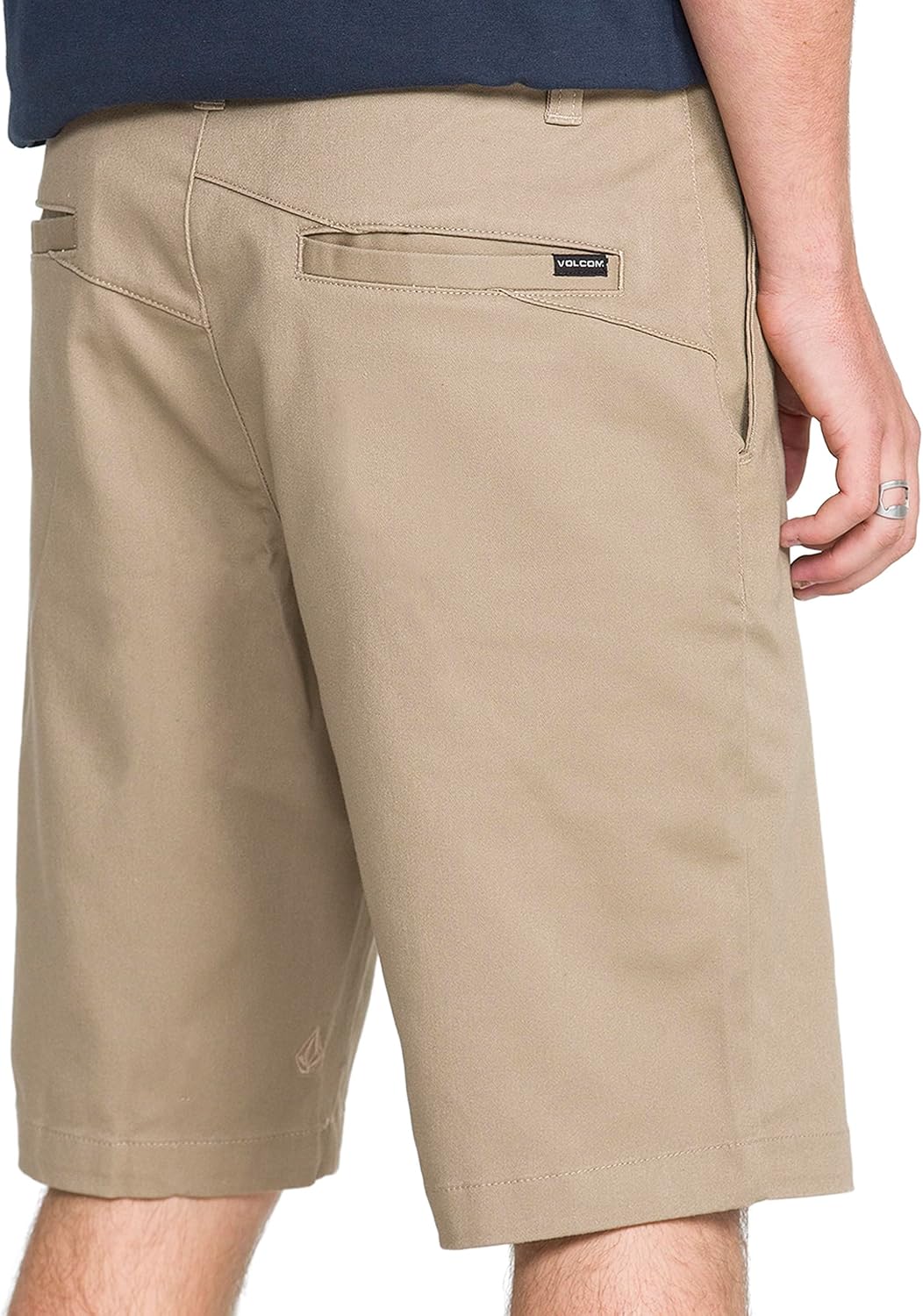 Volcom Men's Vmonty Stretch 22 Chino Shorts – Casual Everyday Wear, Relaxed Fit Khaki