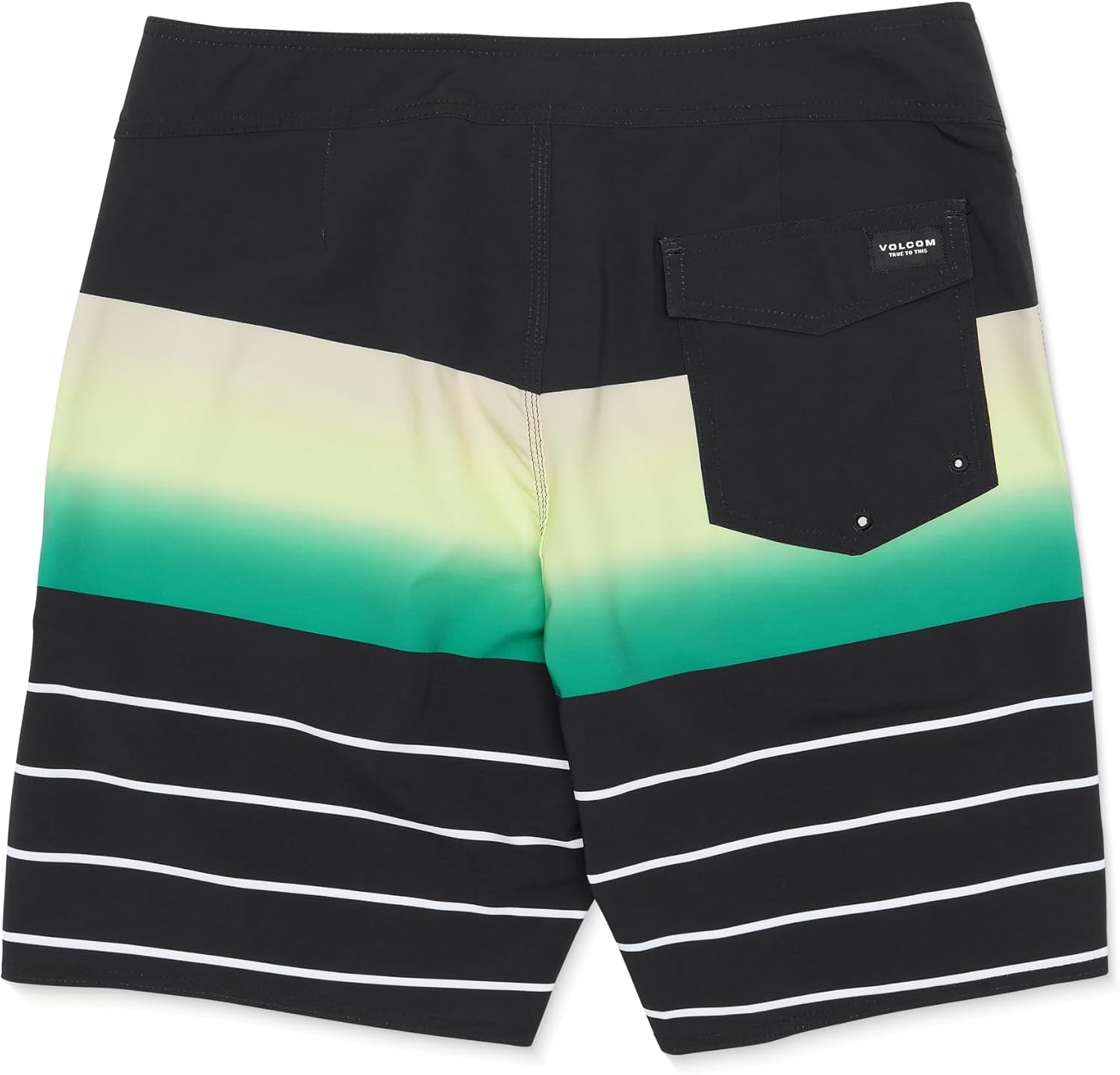 Volcom Men's 19" Mod-Tech Board Shorts- Performance UPF 50+ Sun Protection Quick-Dry Swim Bottoms Fade Black