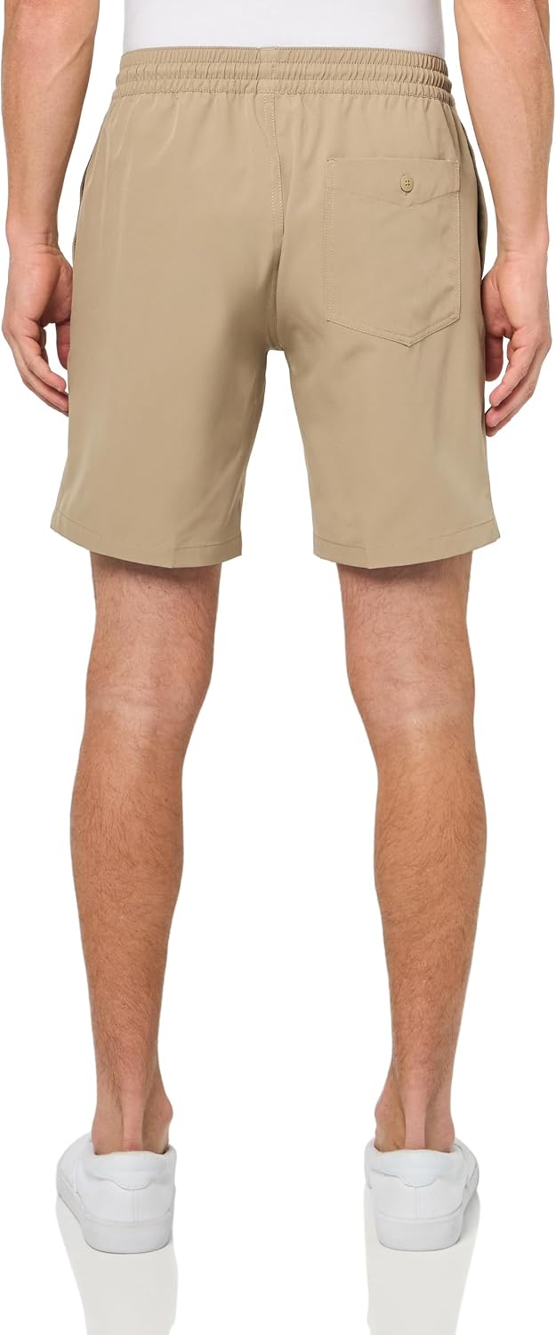Volcom Men's Steppen Ew 17" Elastic Waist Short Khaki