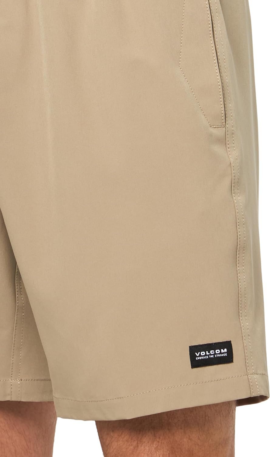 Volcom Men's Steppen Ew 17" Elastic Waist Short Khaki