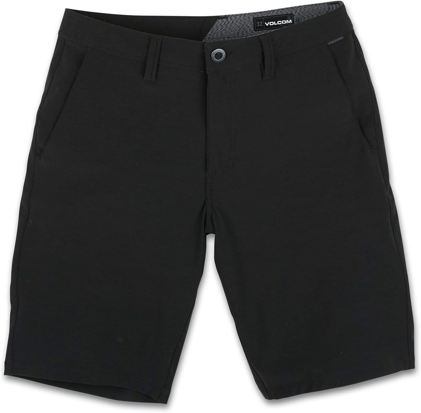 Volcom Men's Kerosene 21" Hybrid Chino Shorts Quick-Dry Stretch Fabric Black Out