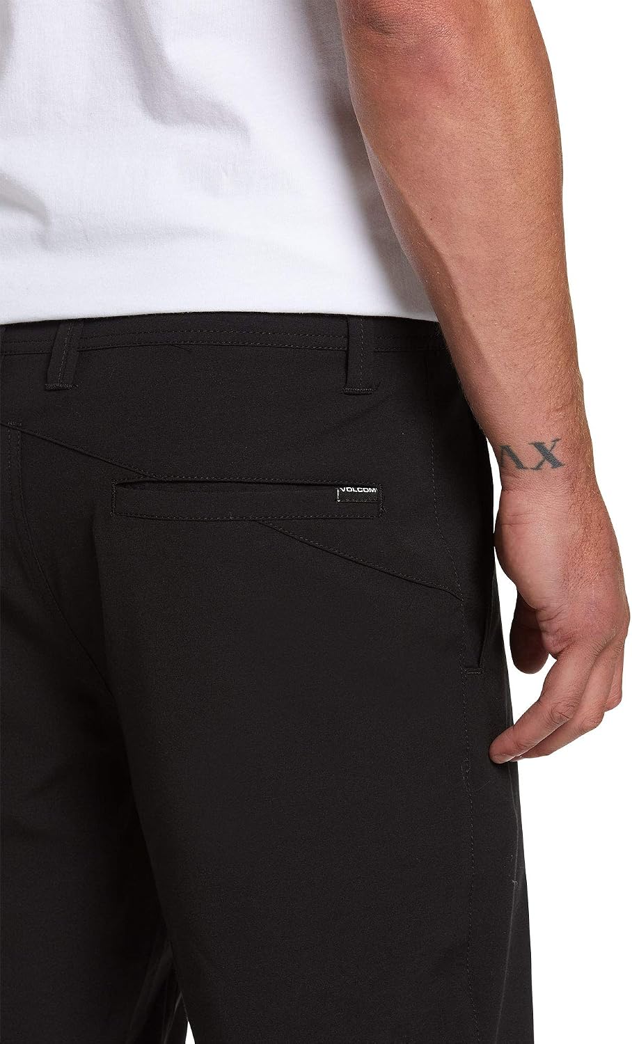 Volcom Men's Kerosene 21" Hybrid Chino Shorts Quick-Dry Stretch Fabric Black Out