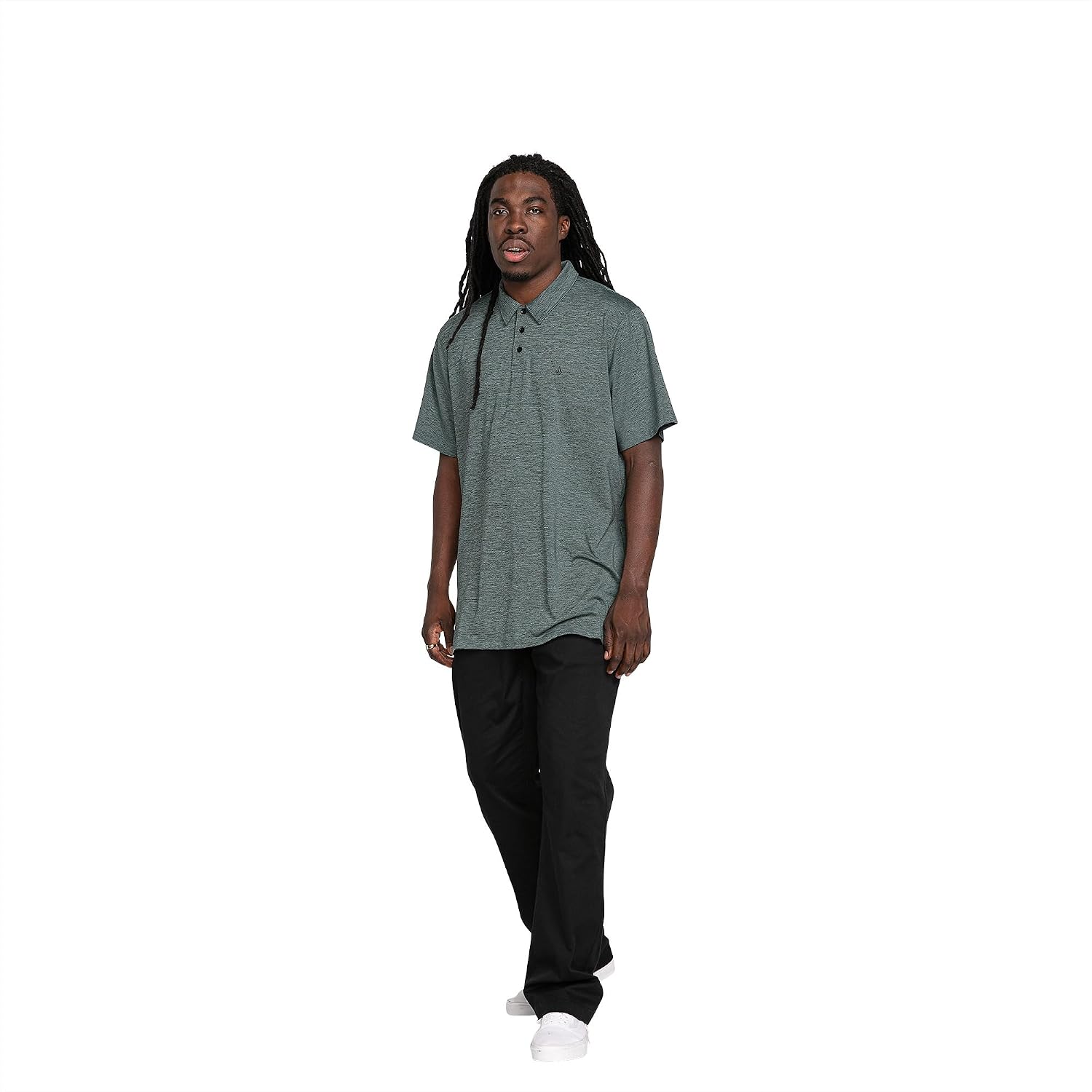 Volcom Men's Wowzer Hazard Performance Golf Polo Fern