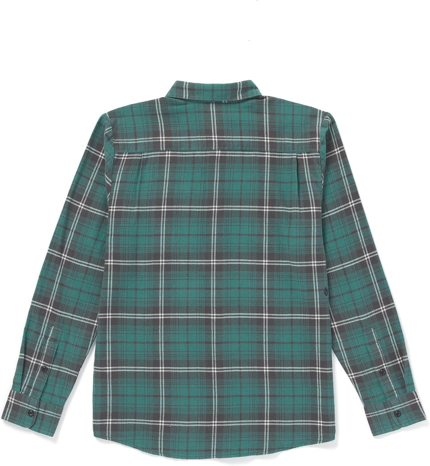 Volcom Men's Caden Plaid Long Sleeve Sea Green