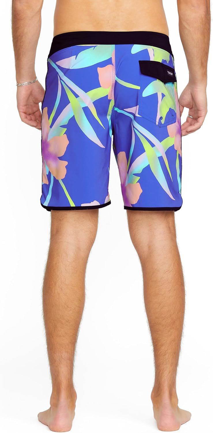Volcom Men's 19" Mod-Tech Board Shorts- Performance UPF 50+ Sun Protection Quick-Dry Swim Bottoms Azure