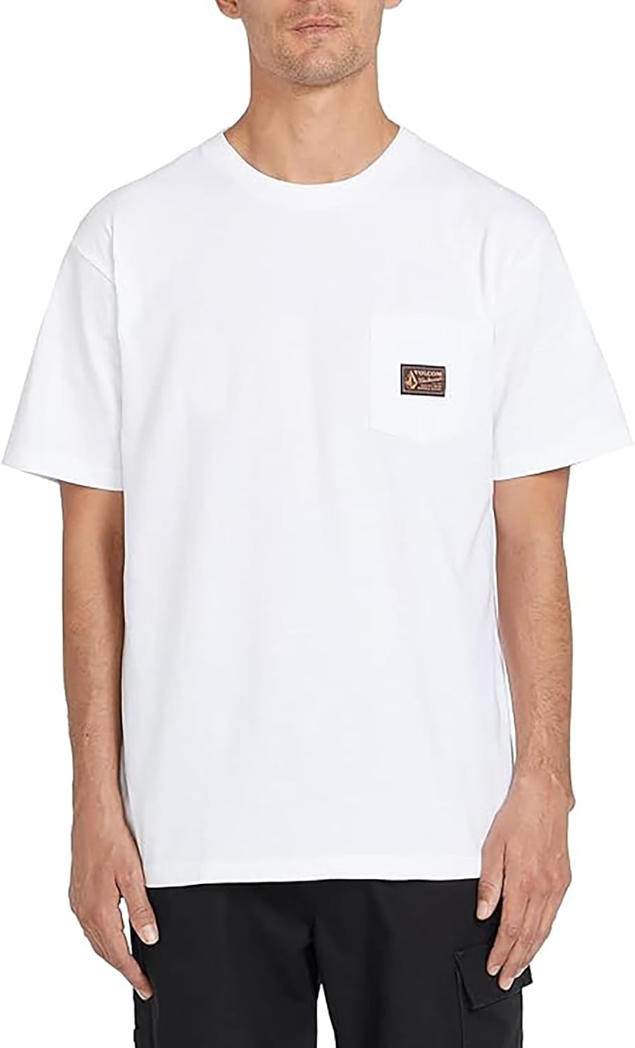 Volcom Men's Pour Choices Short Sleeve Workwear Tee White