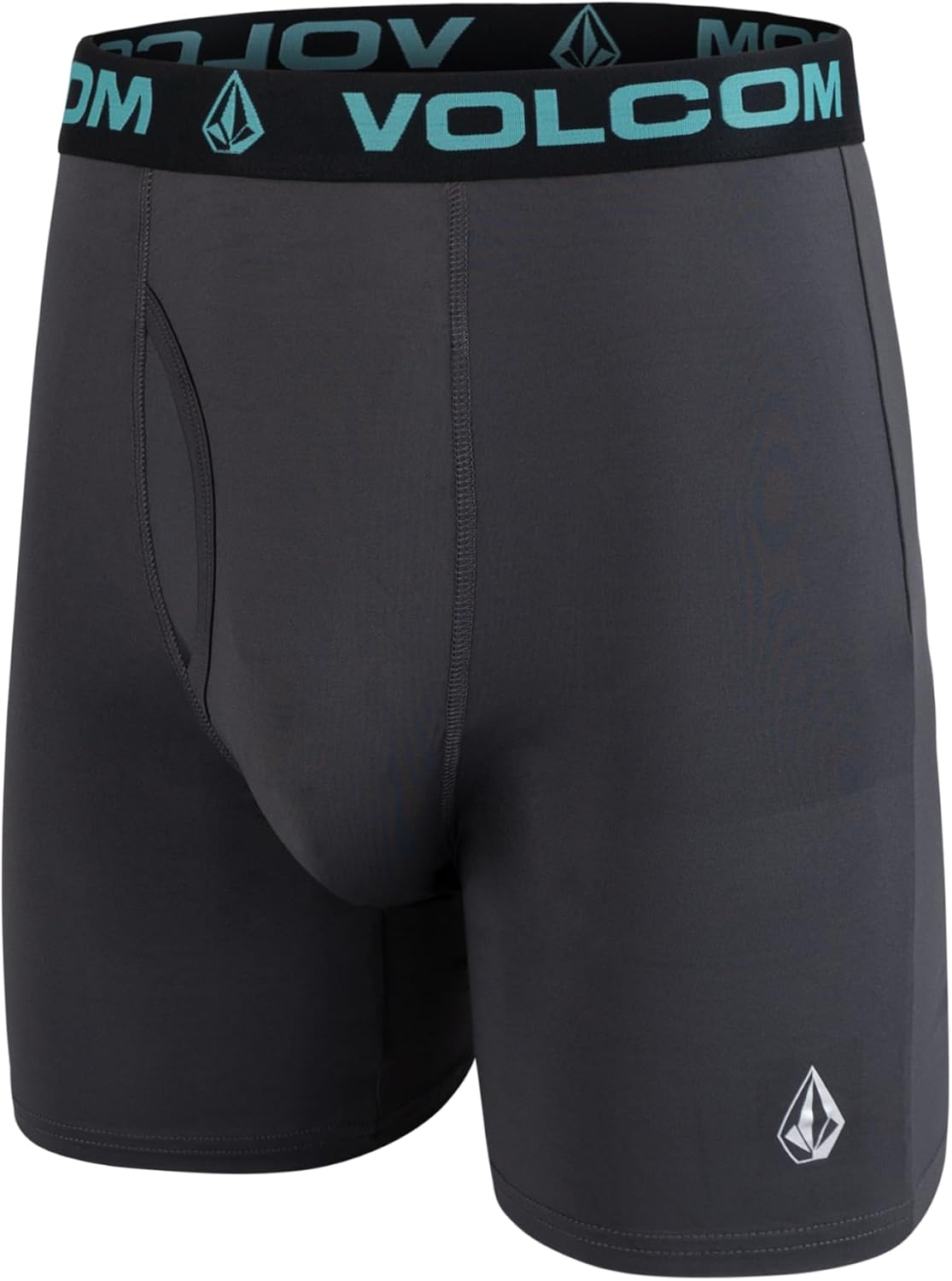 Volcom Mens Boxer Briefs Poly Spandex Performance Boxer Briefs Underwear MultiNavyCharcoalBlack
