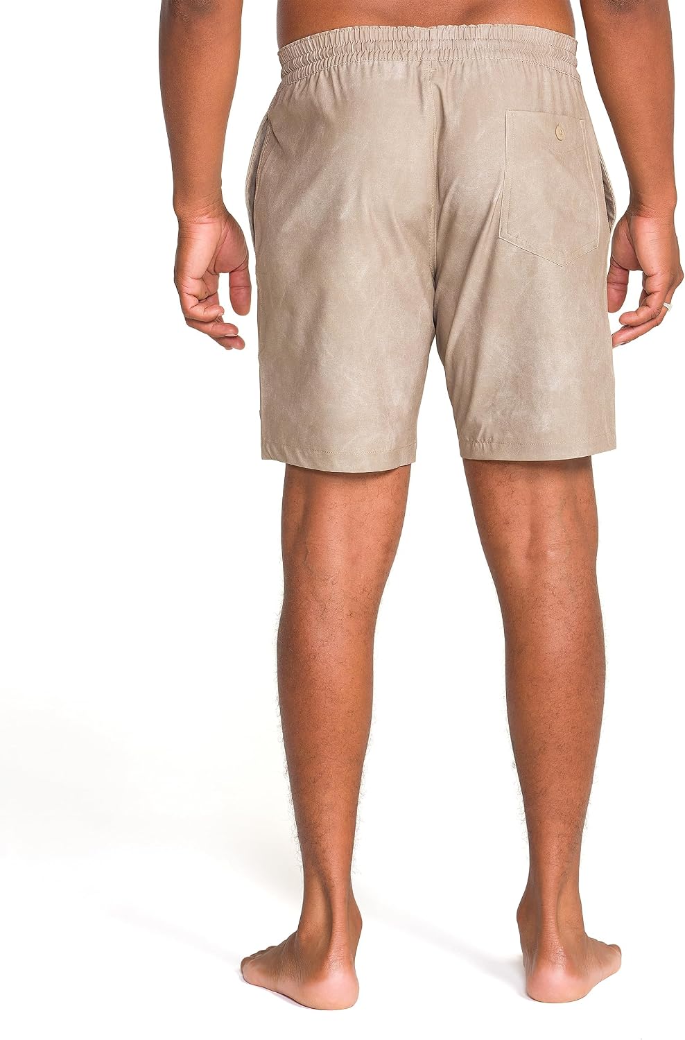 Volcom Men's Steppen Ew 17" Elastic Waist Short Khaki Tie