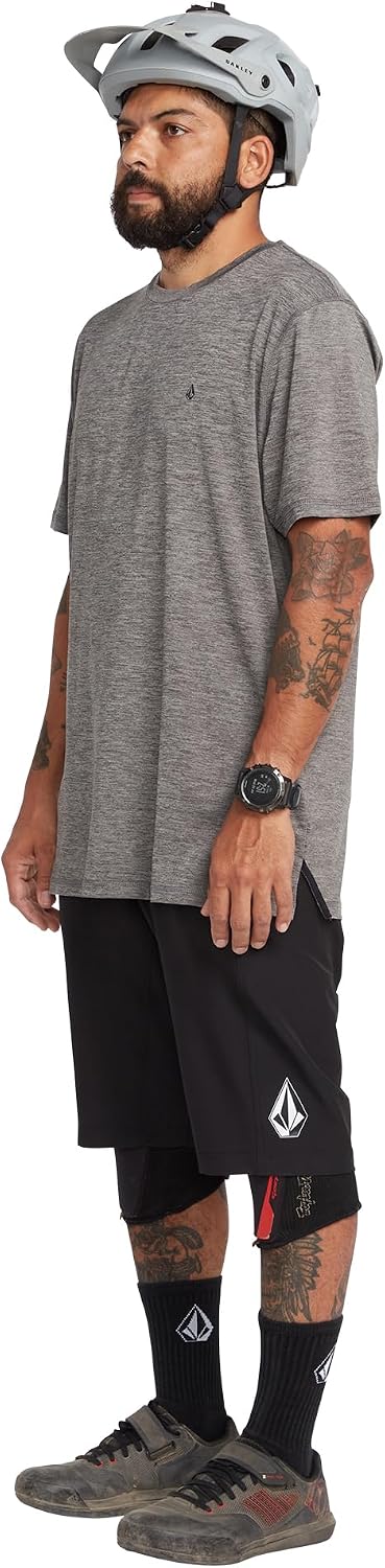 Volcom Men's Stoneverse Short Sleeve Crew Shirt Moonbeam