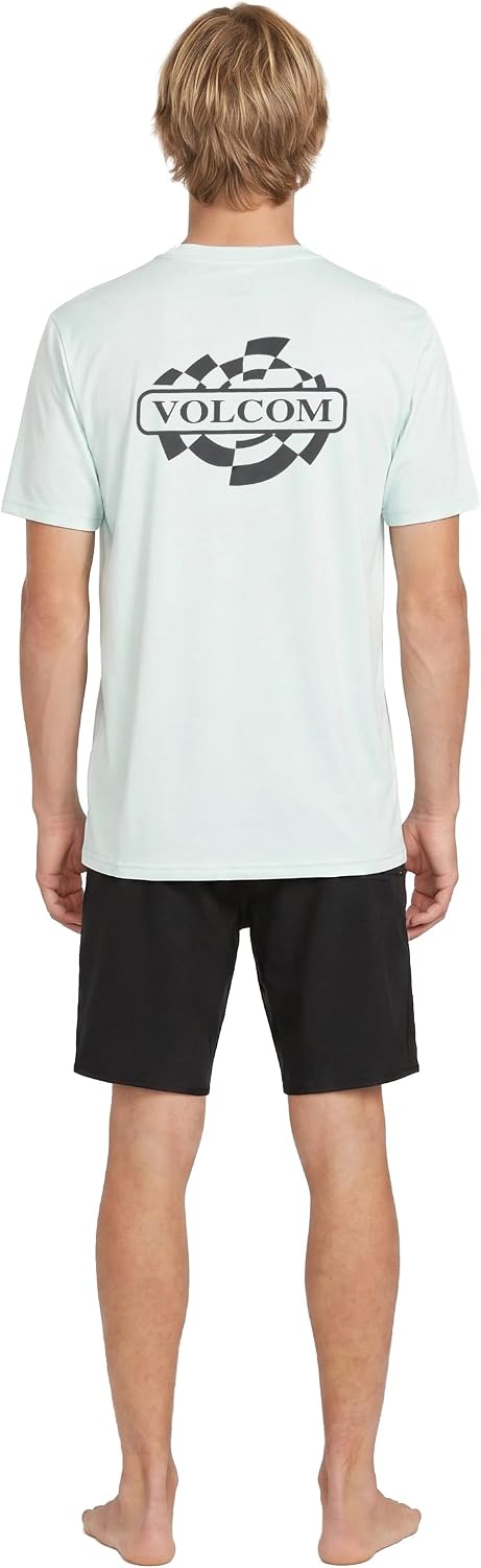 Volcom Deadly Stones Short Sleeve Rashguard Cloud Blue