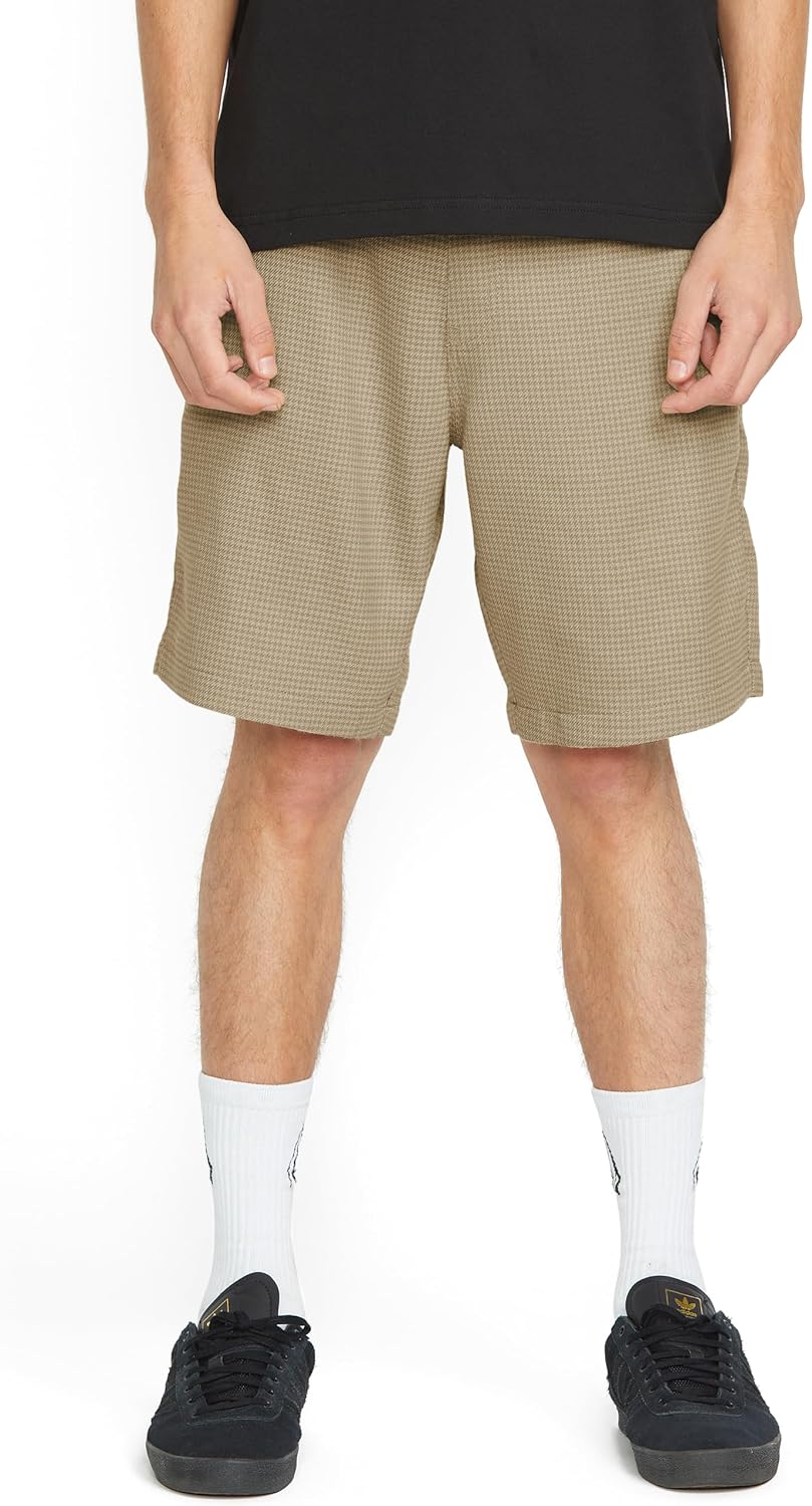 Volcom Men's Frickin Elastic Waist 19" Chino Short Light Khaki