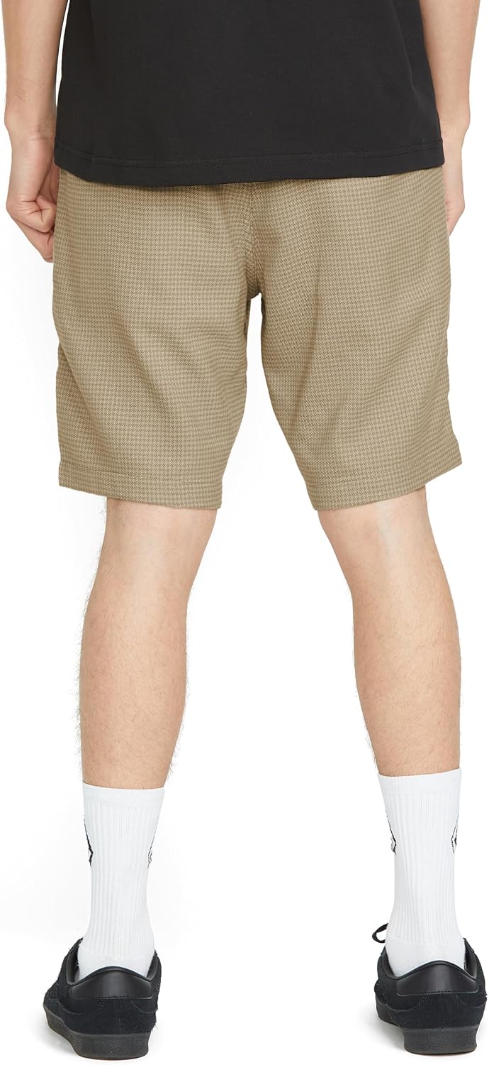 Volcom Men's Frickin Elastic Waist 19" Chino Short Light Khaki