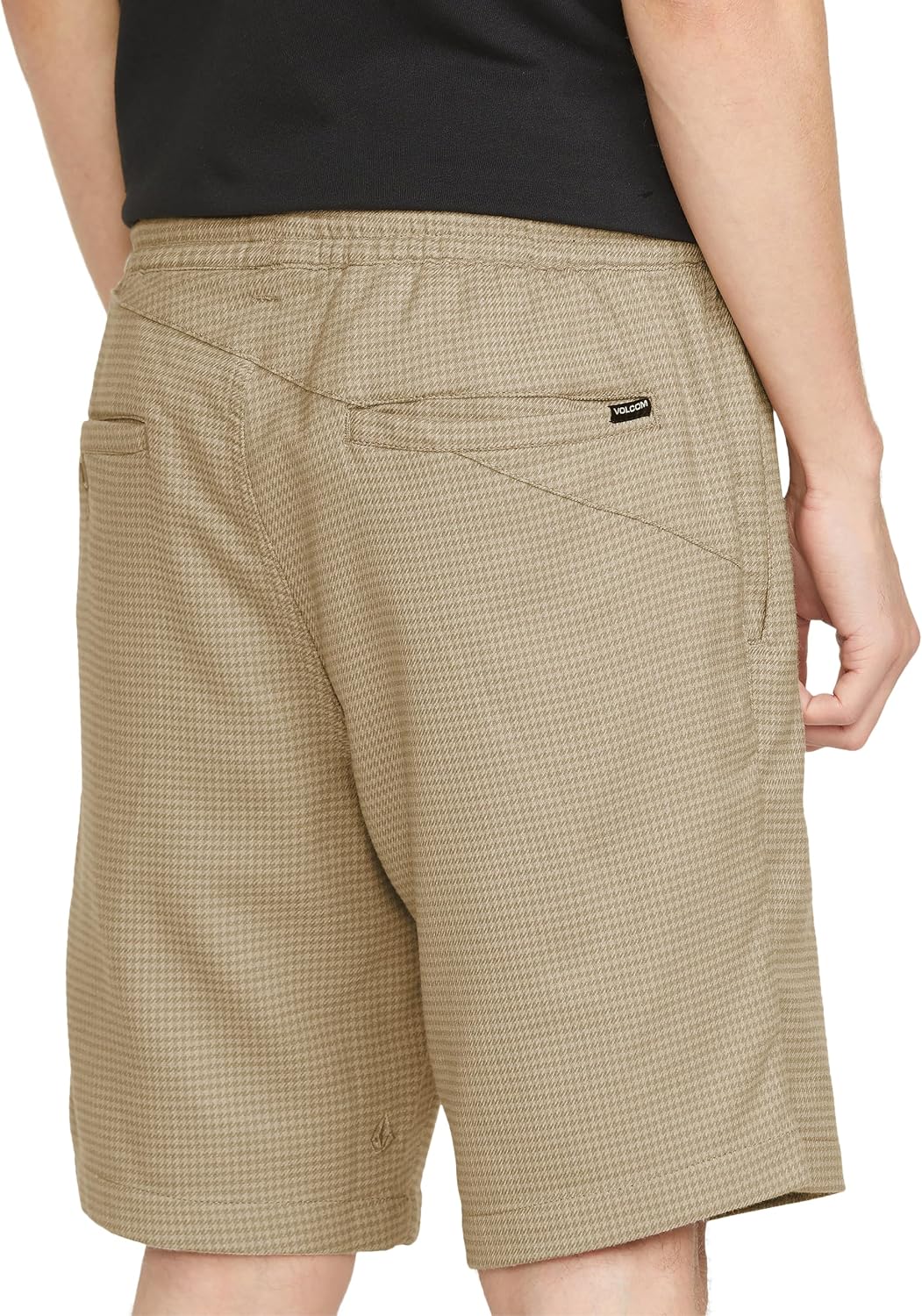 Volcom Men's Frickin Elastic Waist 19" Chino Short Light Khaki