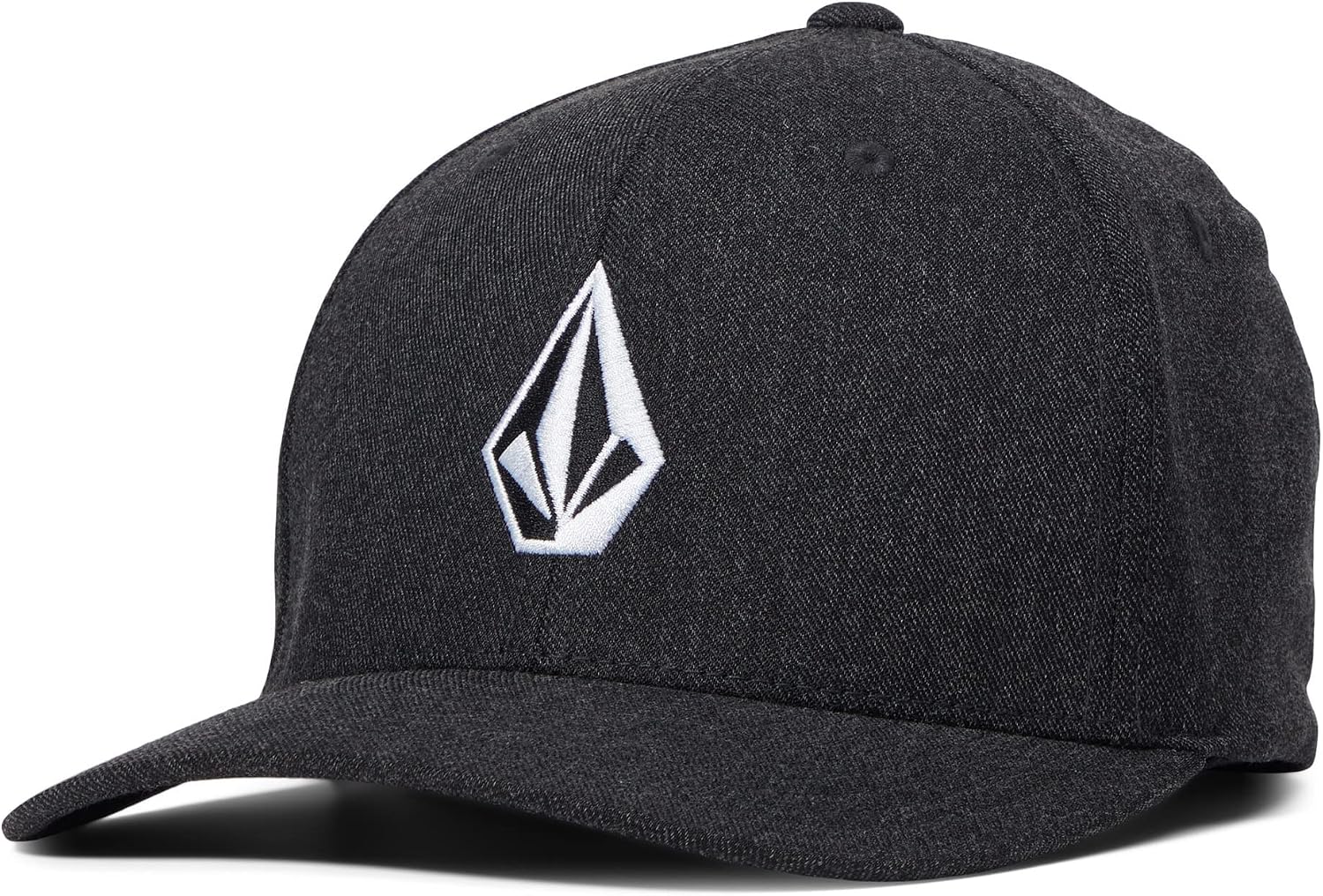 Volcom Men's Full Stone Heather Xfit Hat Charcoal Heather