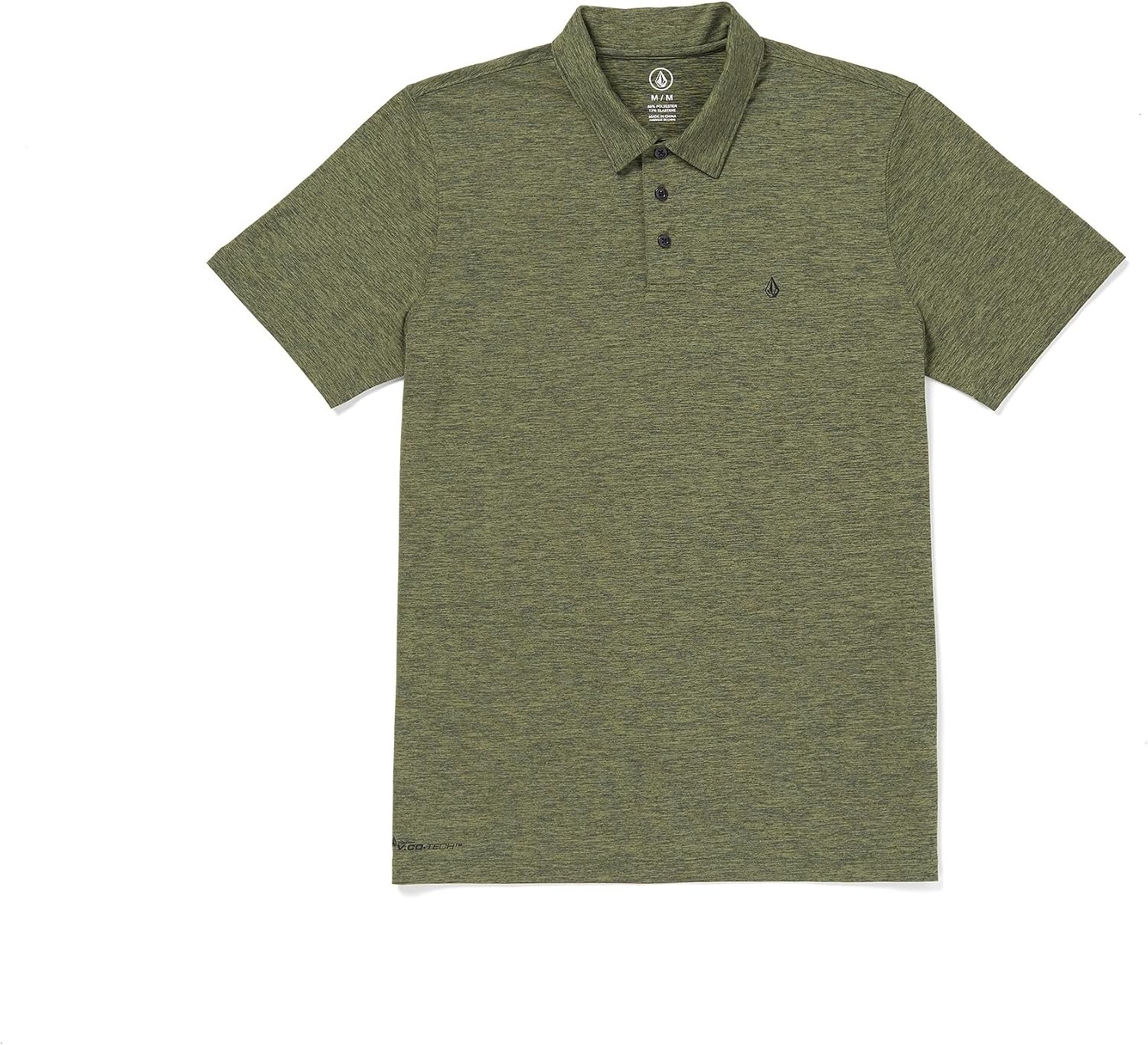 Volcom Men's Wowzer Hazard Performance Golf Polo Vintage Green