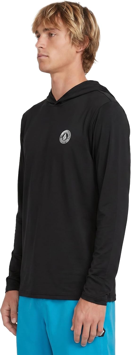 Volcom Taunt Loose Fit Long Sleeve Rashguard Black Ombre