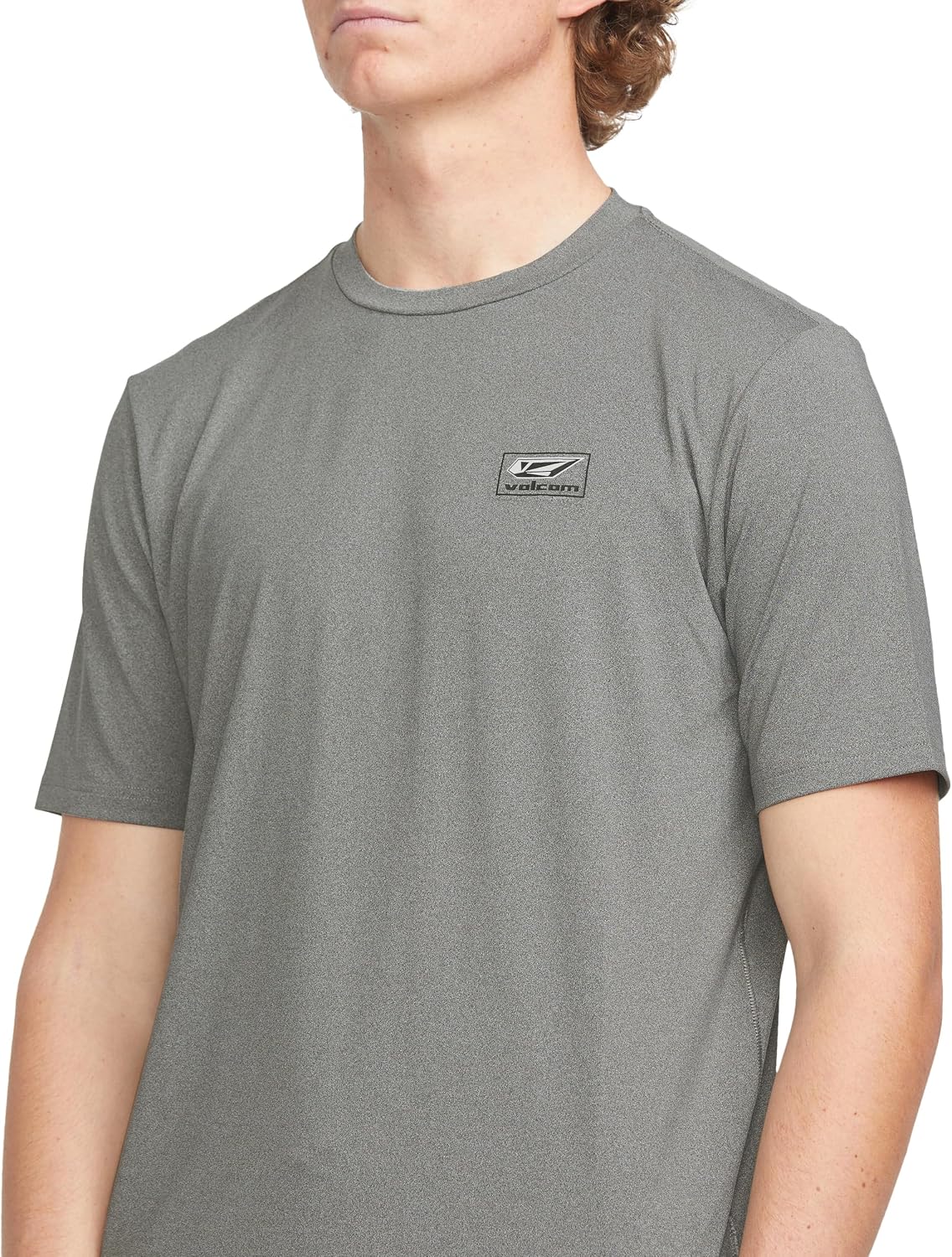 Volcom Deadly Stones Short Sleeve Rashguard Heather Grey Modstone