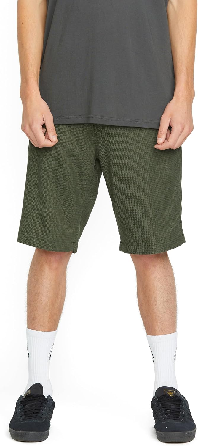 Volcom Men's Modern Fit 21" Chino Short Squadron Green