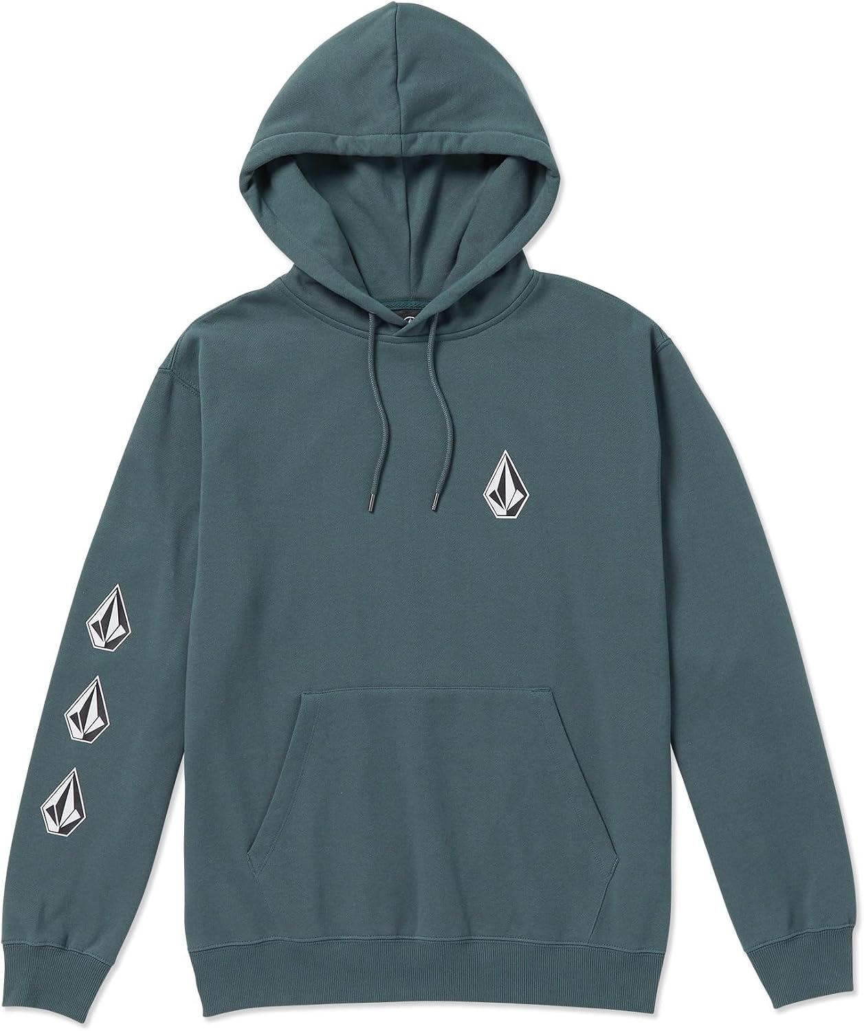 Volcom Men's Iconic Stone Pullover Hoodie Fleece Sweatshirt Dark Slate