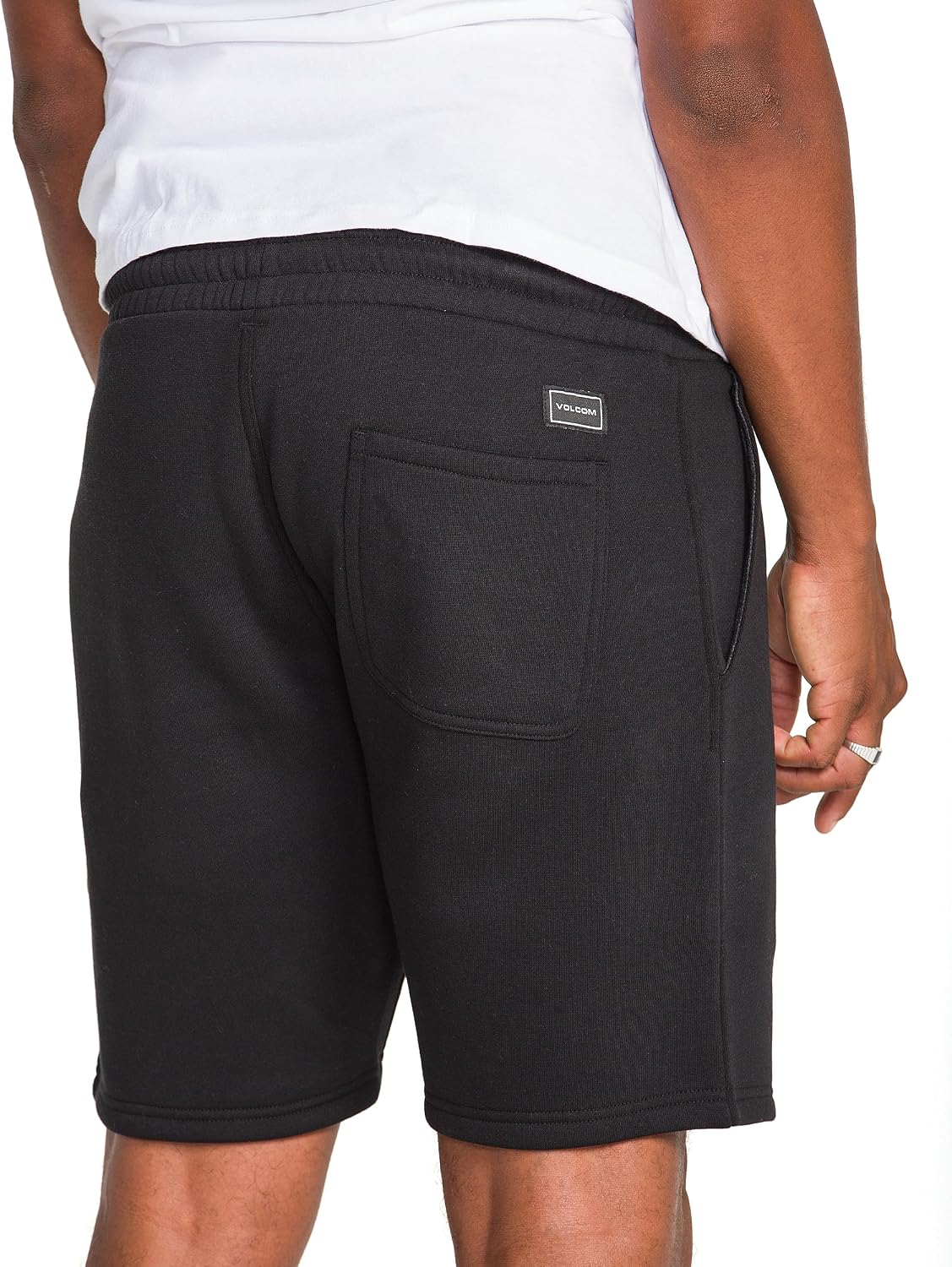 Volcom Men's Frickin Elastic Waist 19" Chino Short Black Black