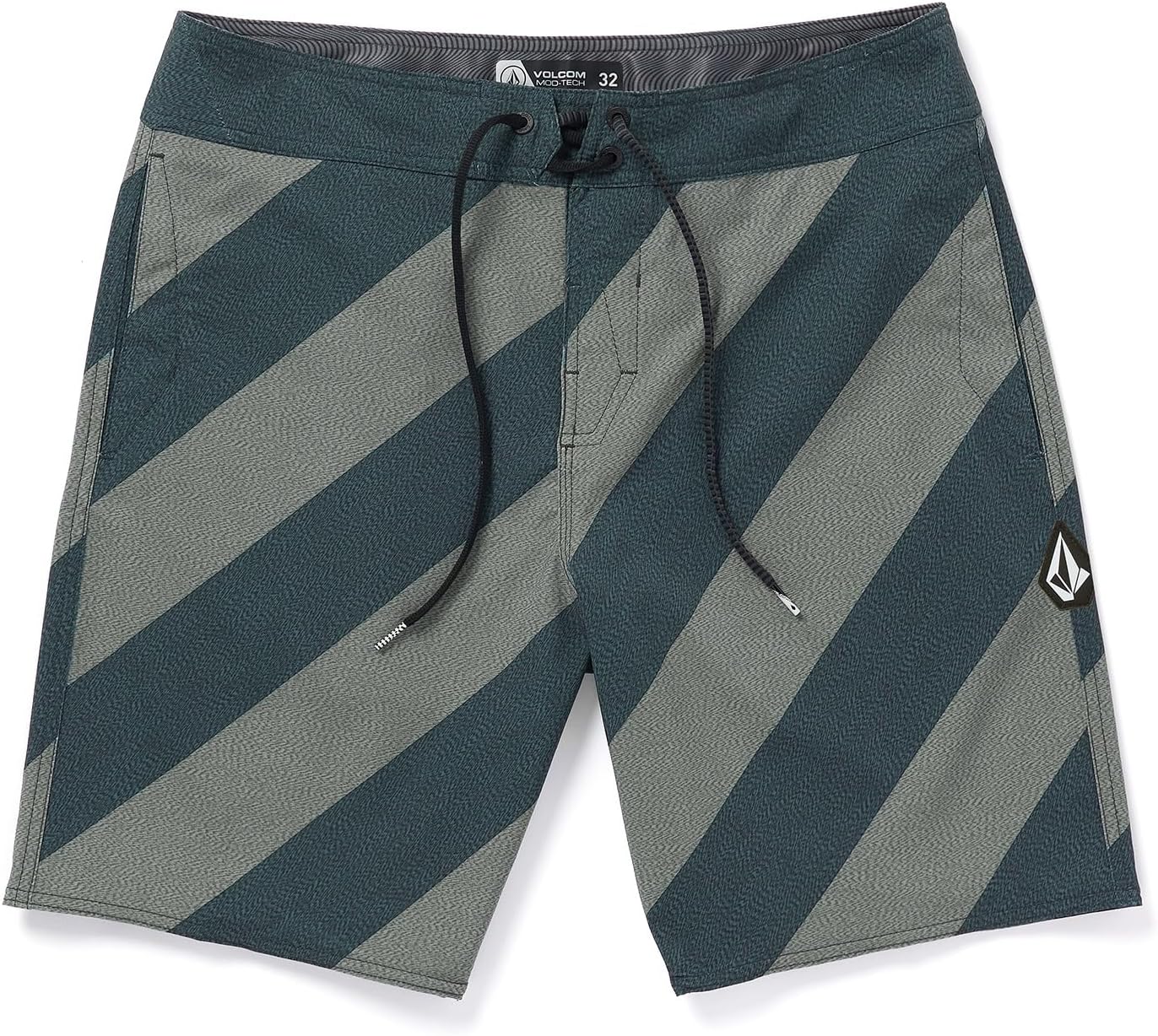 Volcom Men's 19" Mod-Tech Board Shorts- Performance UPF 50+ Sun Protection Quick-Dry Swim Bottoms Onyx