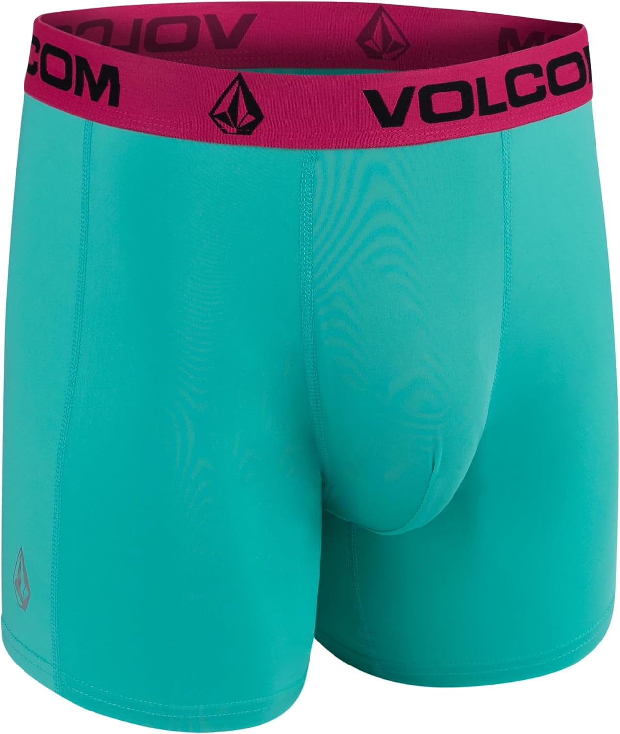 Volcom Mens Boxer Briefs 4 Pack Poly Spandex Performance Boxer Briefs Underwear BlackDark NavyTurquoiseCharcoal