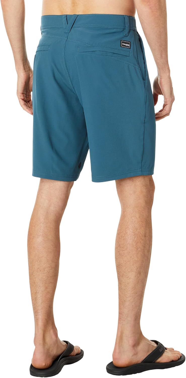 Volcom Men's Regular Frickin Cross Shred 20" Hybrid Water Repellent Short Cruzer Blue
