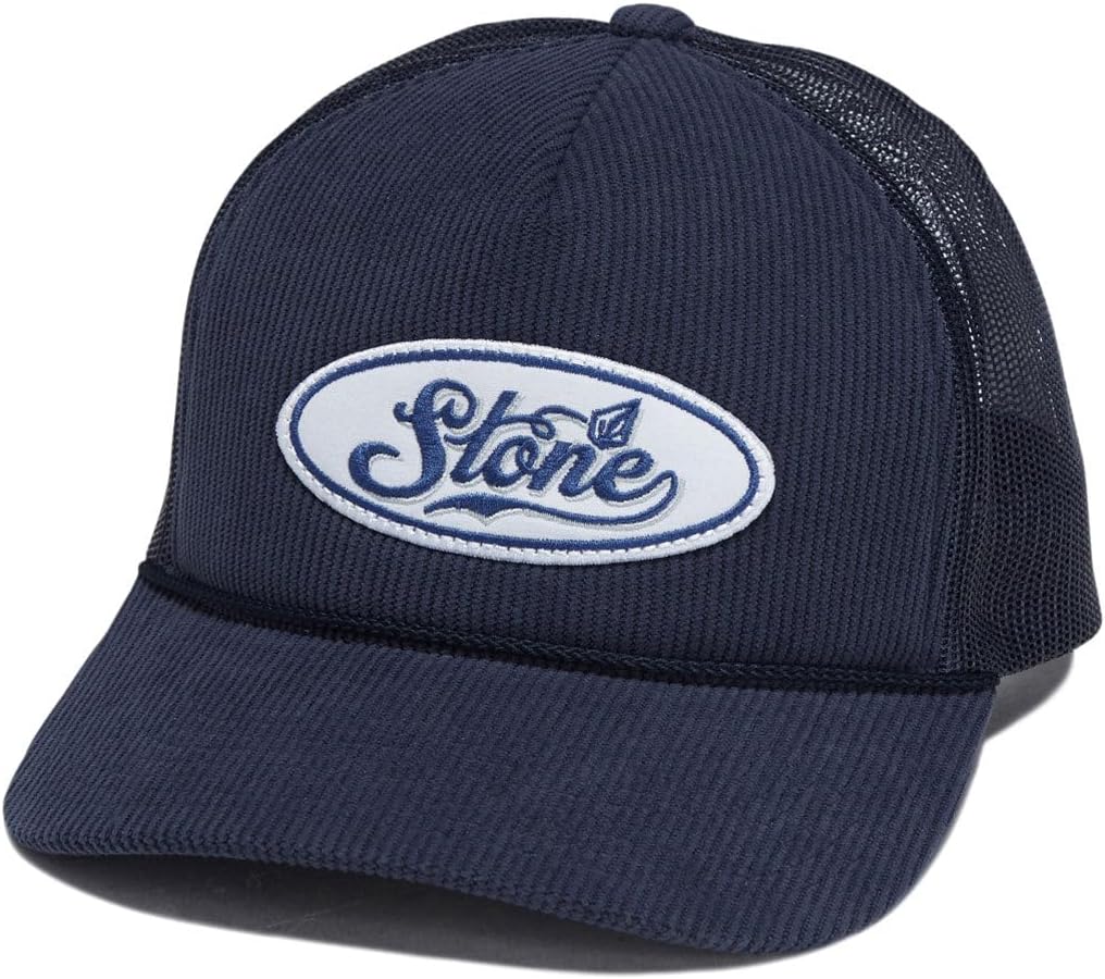 Volcom Men's Mesh Trucker Hat - Adjustable Snapback Cap, Breathable Structured Front Panel Mood Indigo