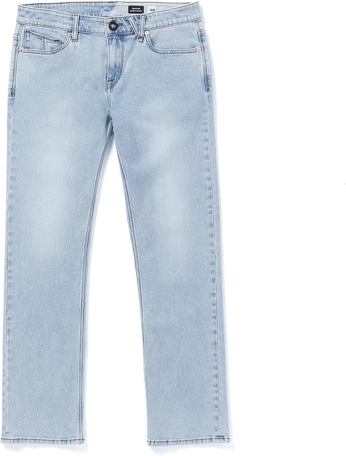 Volcom Men's Solver Stretch Denim Jeans-Modern Fit Pant Blue