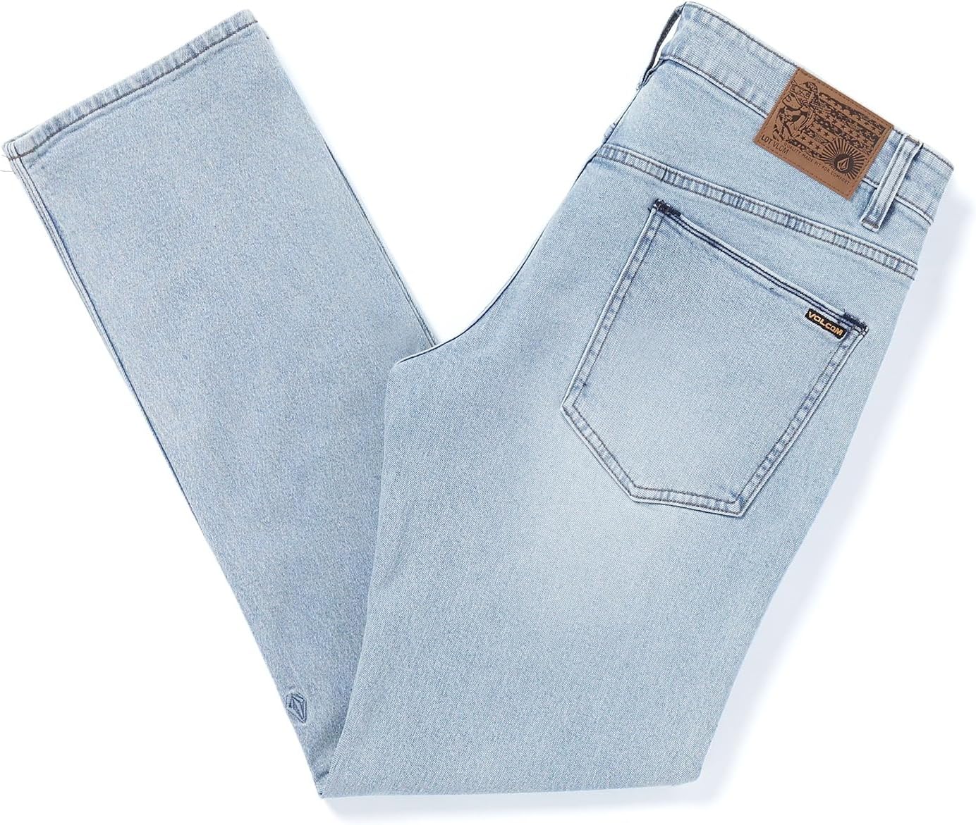 Volcom Men's Solver Stretch Denim Jeans-Modern Fit Pant Blue