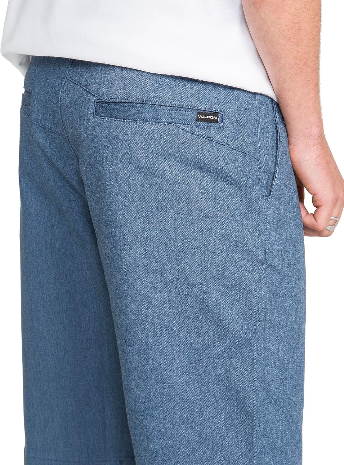 Volcom Men's Vmonty Chino Shorts – 22 Outseam, Relaxed Fit, Durable Cotton Fabric Heather Blue