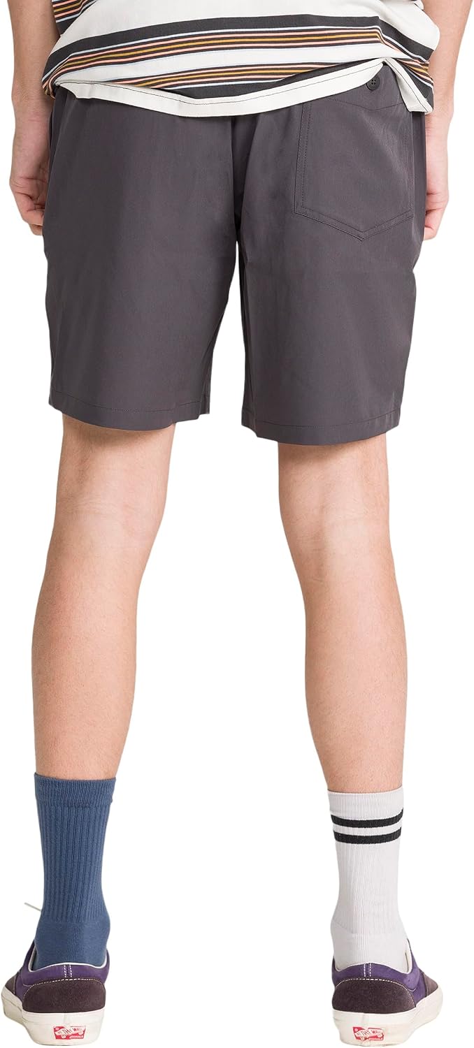 Volcom Men's Steppen Ew 17" Elastic Waist Short Asphalt Black