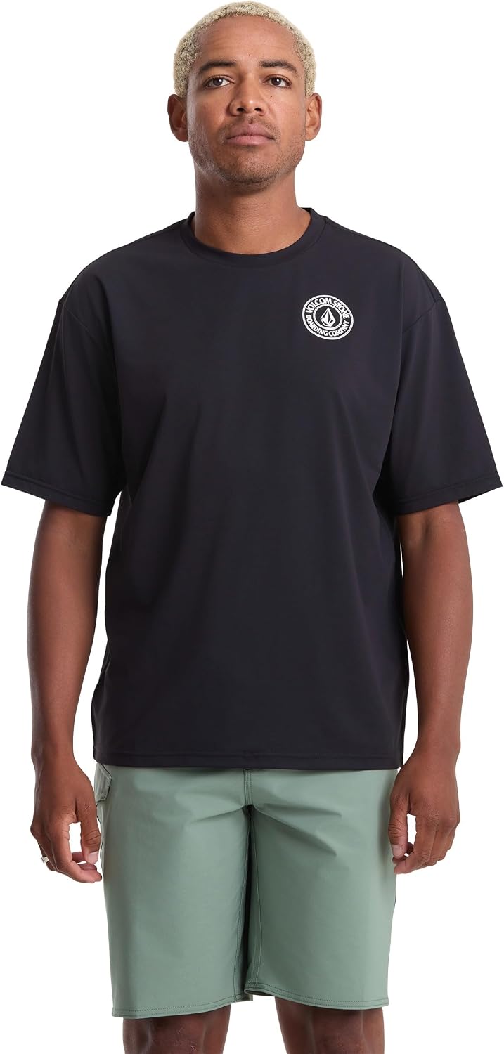 Volcom Deadly Stones Short Sleeve Rashguard Anthracite