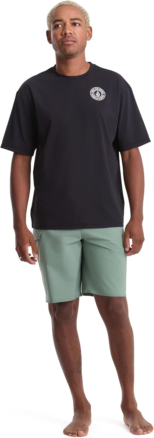 Volcom Deadly Stones Short Sleeve Rashguard Anthracite