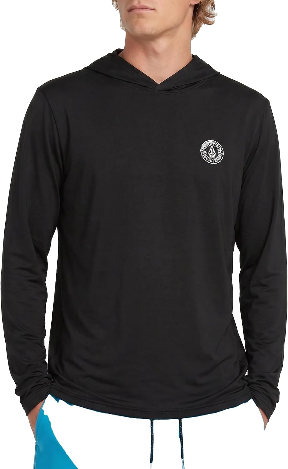 Volcom Taunt Loose Fit Long Sleeve Rashguard Black Ombre