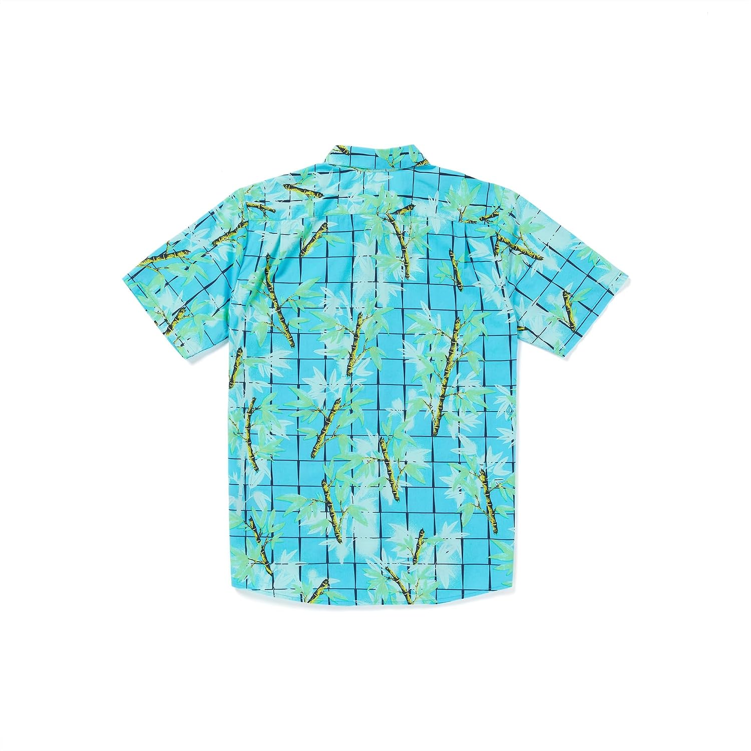 Volcom Men's Regular Marble Floral Short Sleeve Button Down Hawaiian Shirt Bamboozeled Clearwater