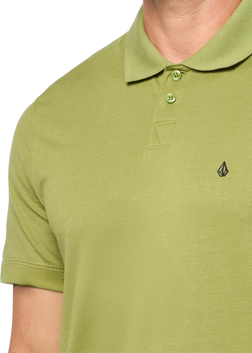 Volcom Short Sleeve Polo Shirt – Classic Fit, Soft Cotton Blend, Modern Casual Style Vintage Green