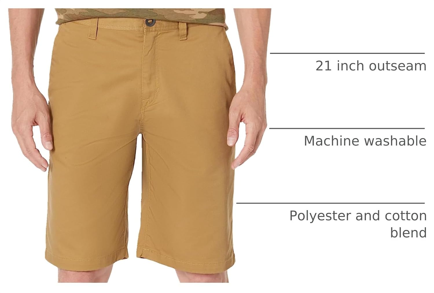 Volcom Men's Volcom Men's Frickin Chino Short Dark Khaki