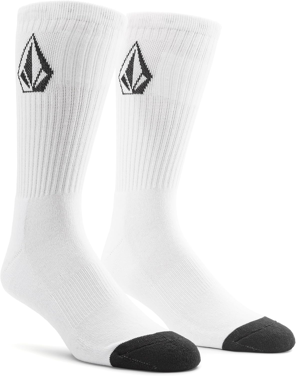 Volcom Men's Full Stone Sock 3-Pack White