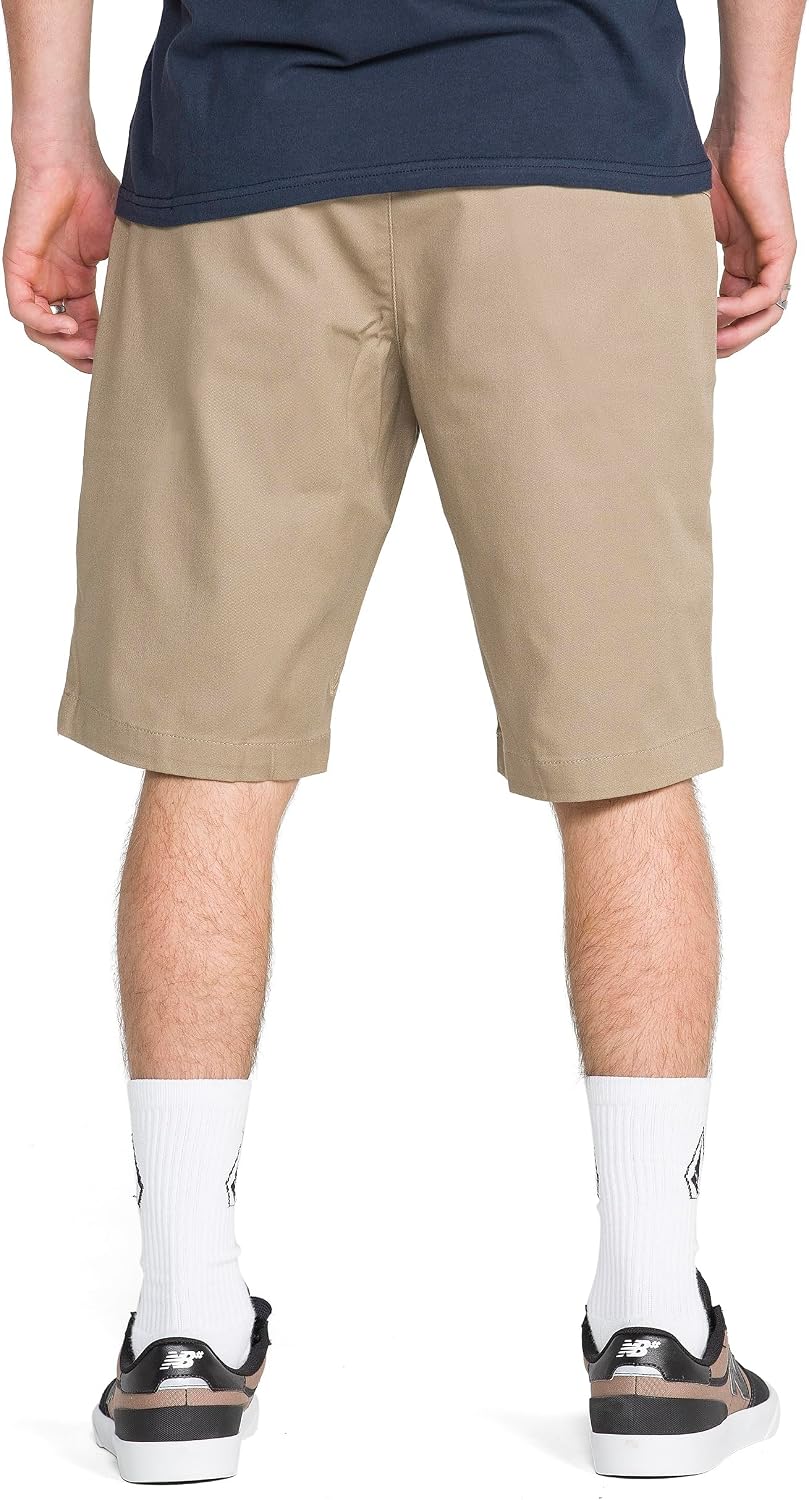 Volcom Men's Vmonty Chino Shorts – 22 Outseam, Relaxed Fit, Durable Cotton Fabric Khaki