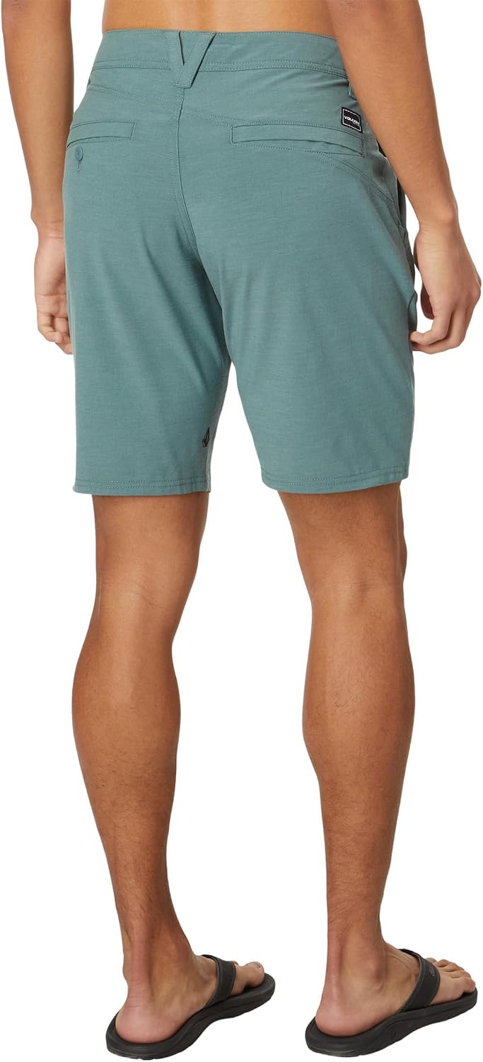 Volcom Men's Regular Frickin Cross Shred 20" Hybrid Water Repellent Short Service Blue