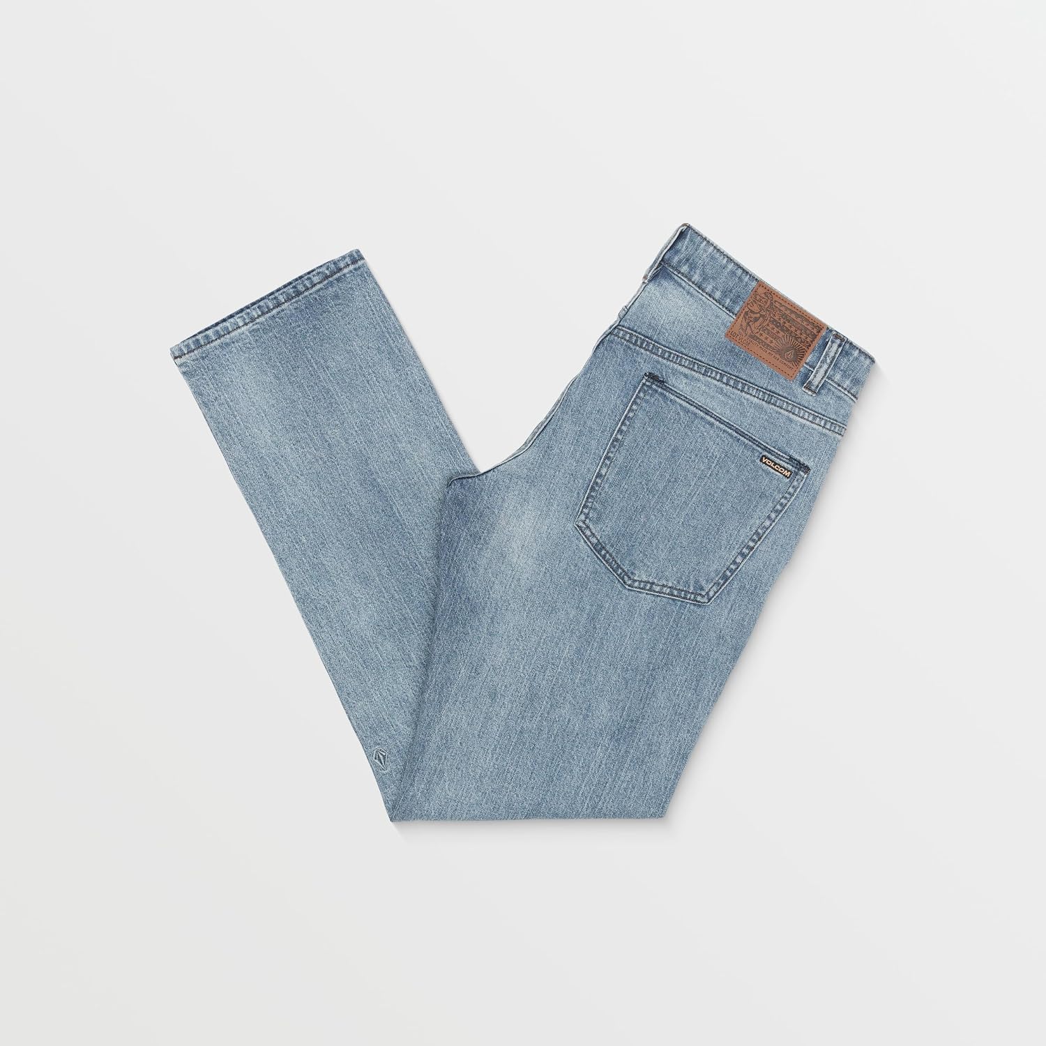 Volcom Men's Solver Stretch Denim Jeans-Modern Fit Pant Cali Blue